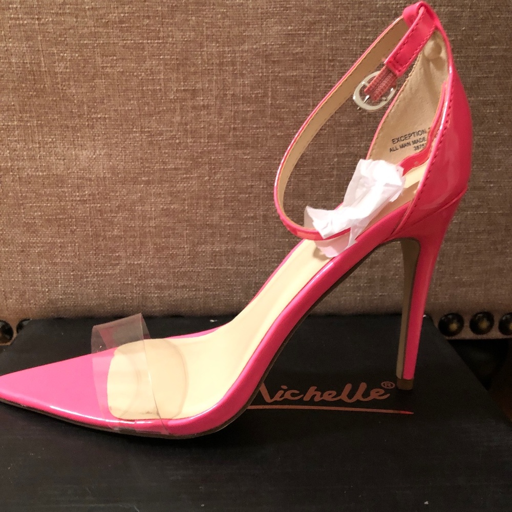 Hot Pink Sandal Heel